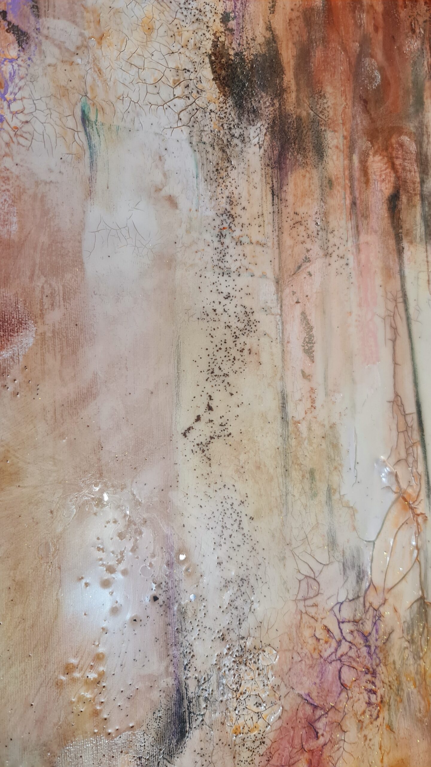 Obraz INTIMATIVE TOUCHES – moderné abstraktné figuratívne umenie (100×100 cm) – Obrázok 4