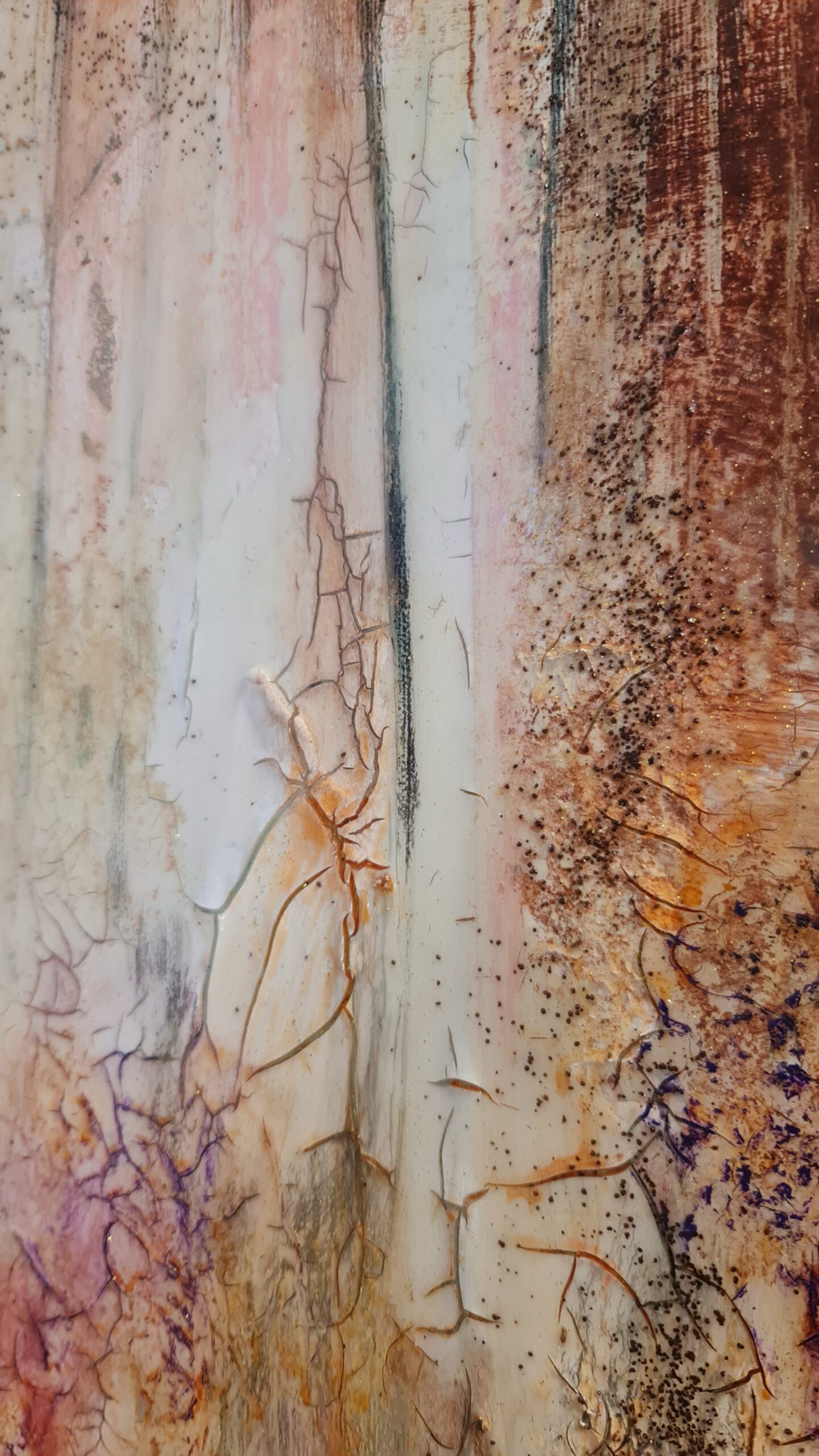 Obraz INTIMATIVE TOUCHES – moderné abstraktné figuratívne umenie (100×100 cm) – Obrázok 9