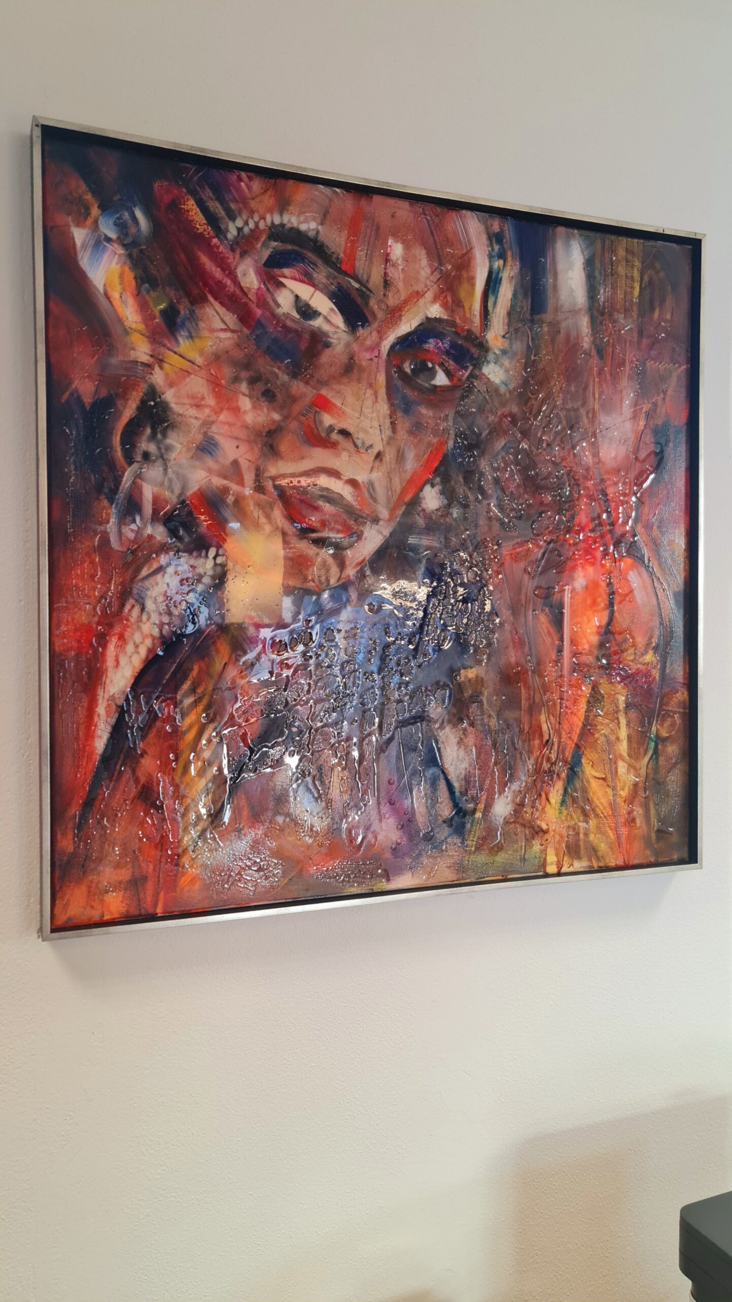 Obraz I SEE YOU— moderné figurálne expresívne umenie (100×100 cm) – Obrázok 2