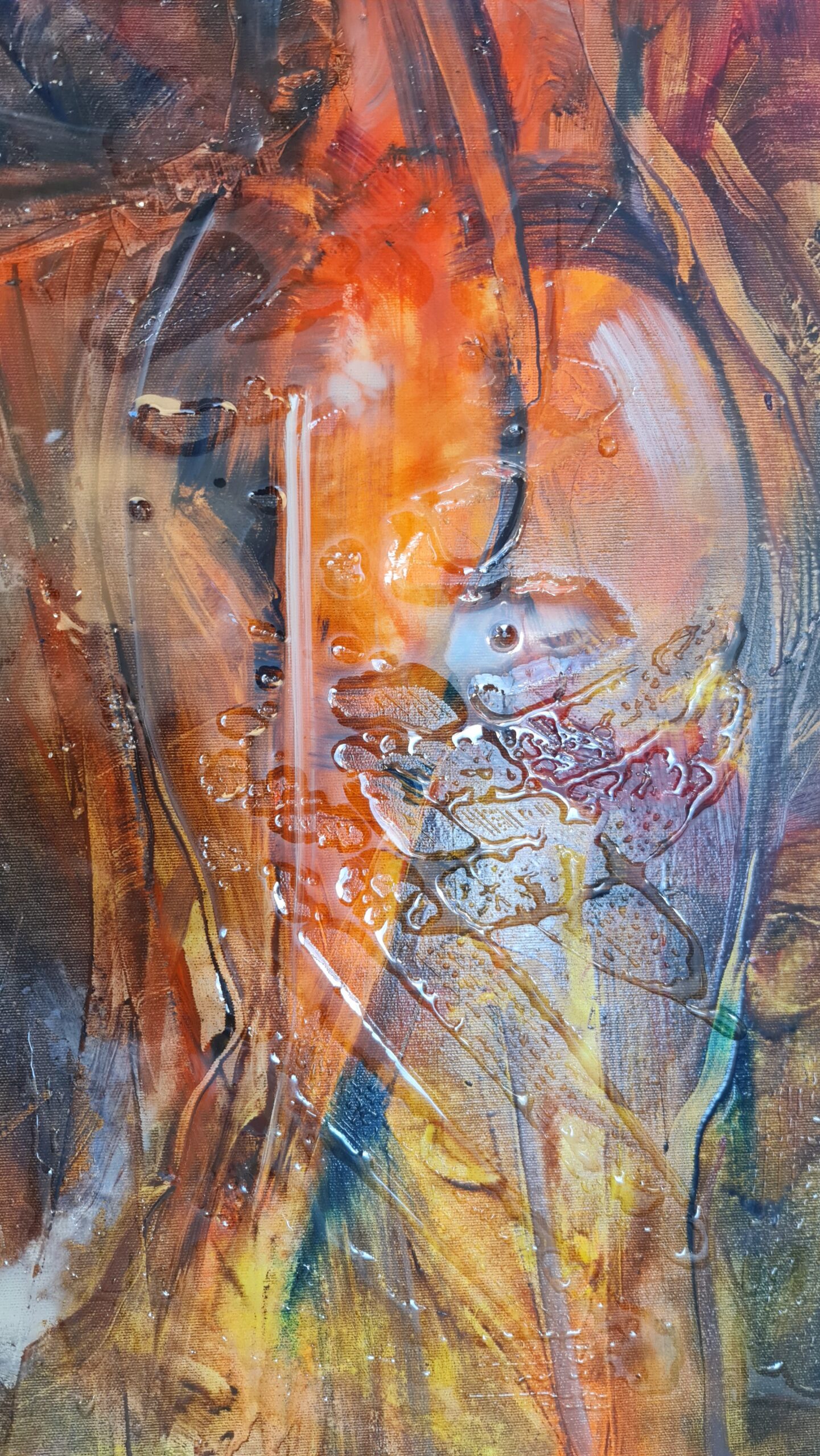 Obraz I SEE YOU— moderné figurálne expresívne umenie (100×100 cm) – Obrázok 4