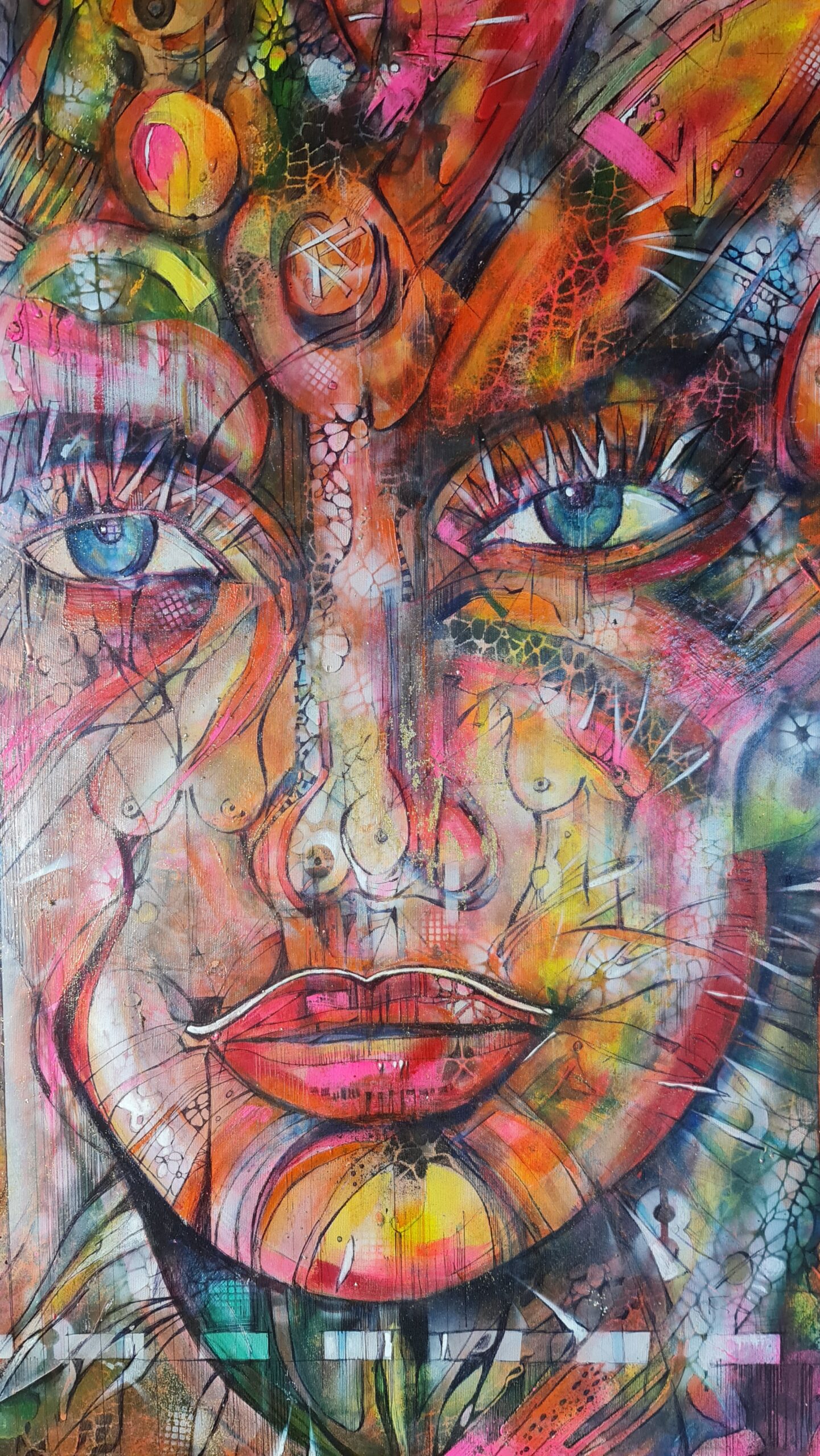 Obraz SIZYFOS – moderné neoexpresionistické figuratívne umenie (100×100 cm) – Obrázok 6