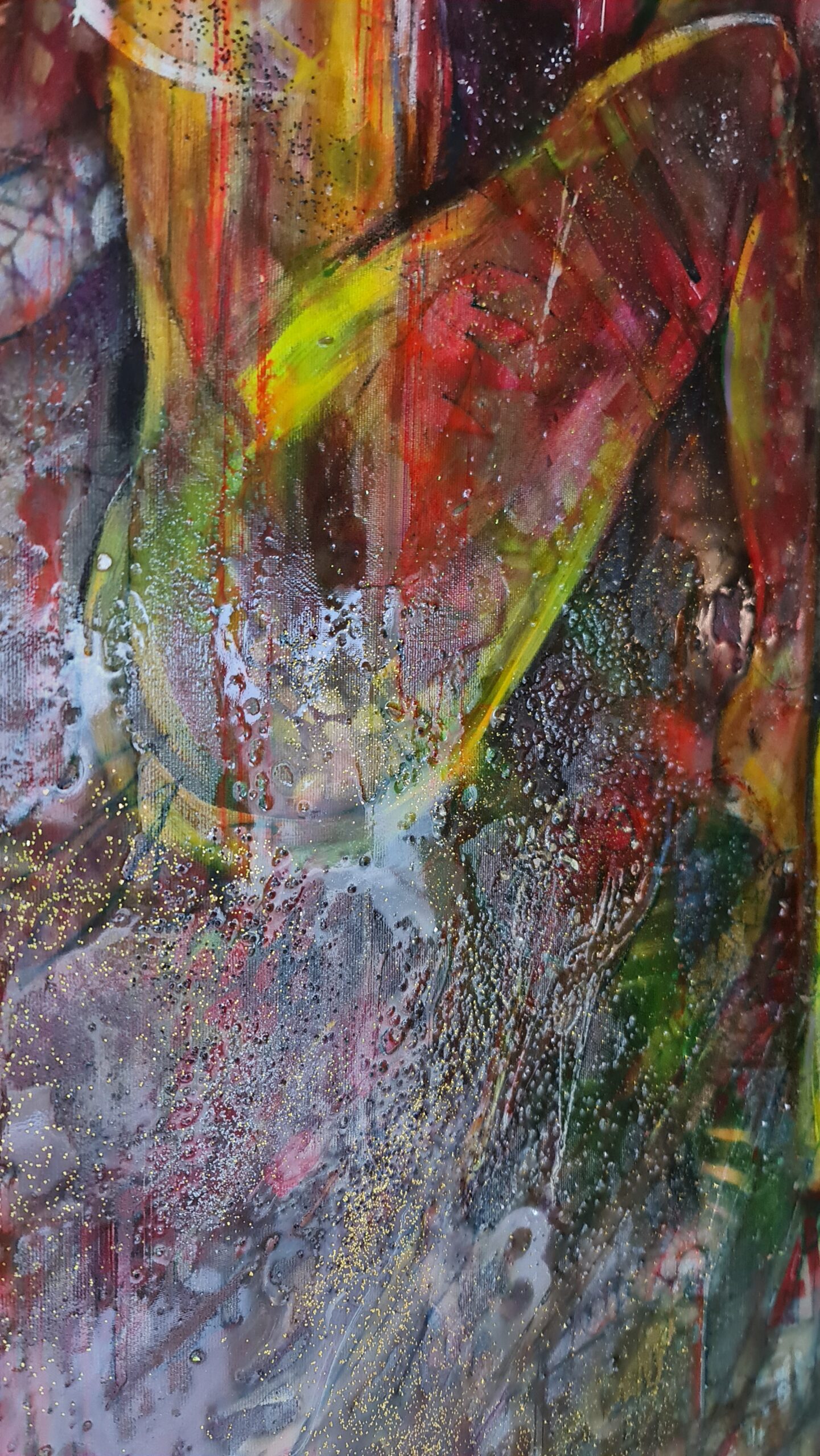 Obraz HEX — moderné figurálne abstraktné umenie (140×140 cm) – Obrázok 7
