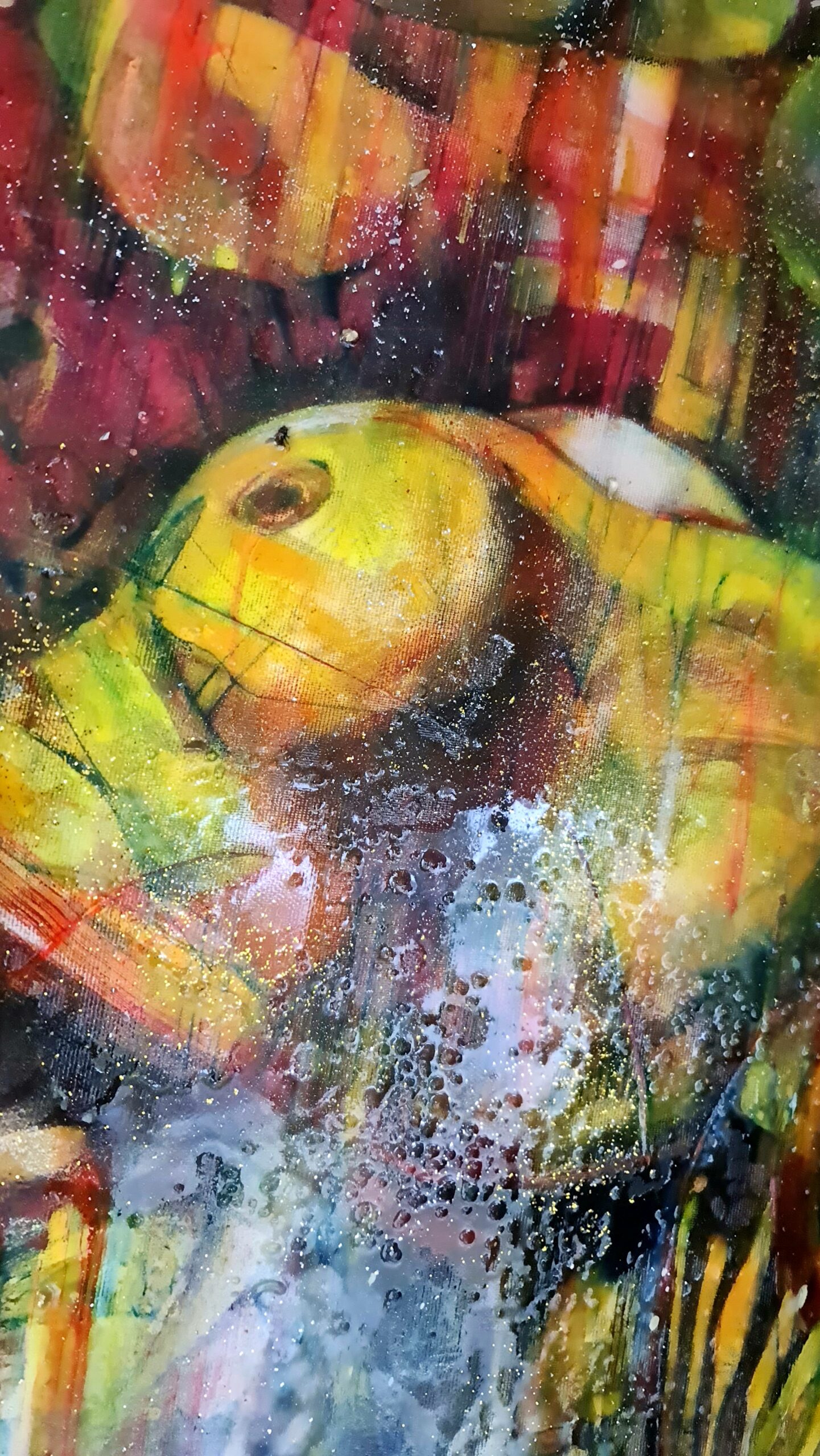 Obraz HEX — moderné figurálne abstraktné umenie (140×140 cm) – Obrázok 8