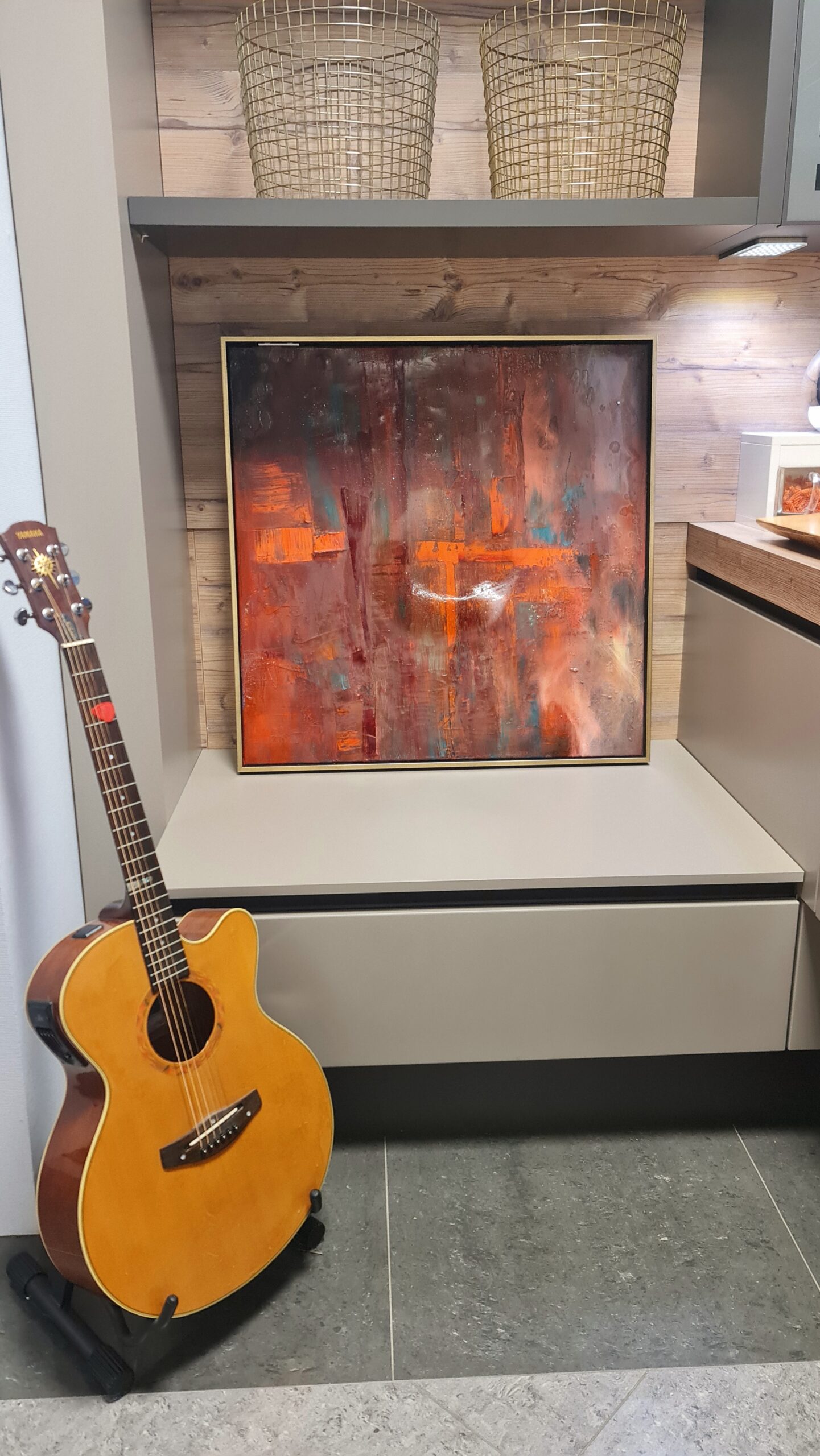 Obraz ABSTRACT 1 – moderné abstraktné umenie (80×80 cm) – Obrázok 2