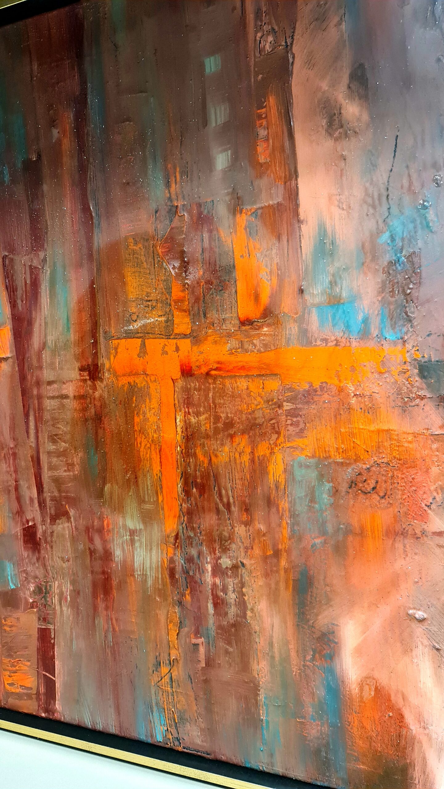 Obraz ABSTRACT 1 – moderné abstraktné umenie (80×80 cm) – Obrázok 4