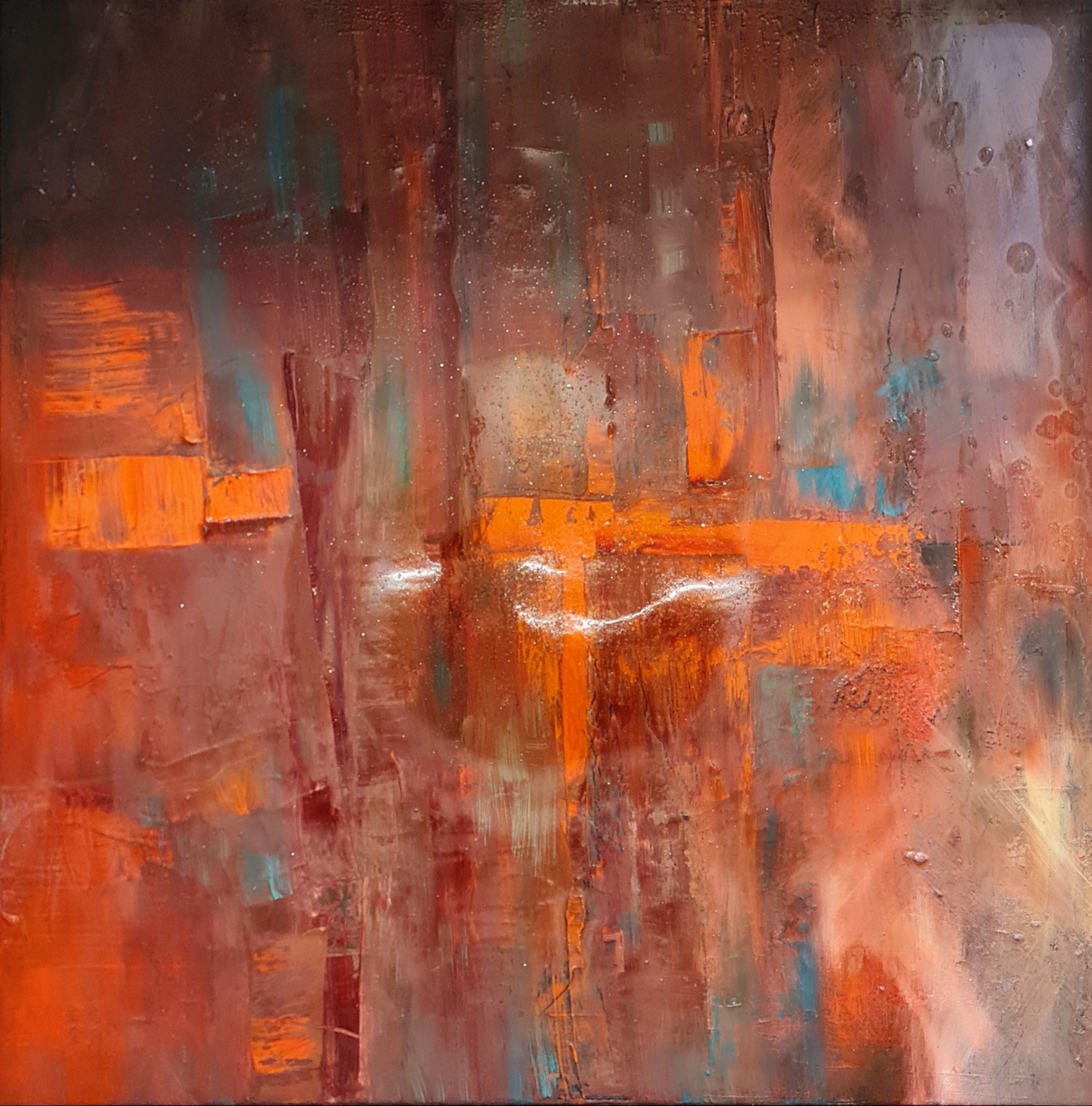 Obraz ABSTRACT 1 – moderné abstraktné umenie (80×80 cm)