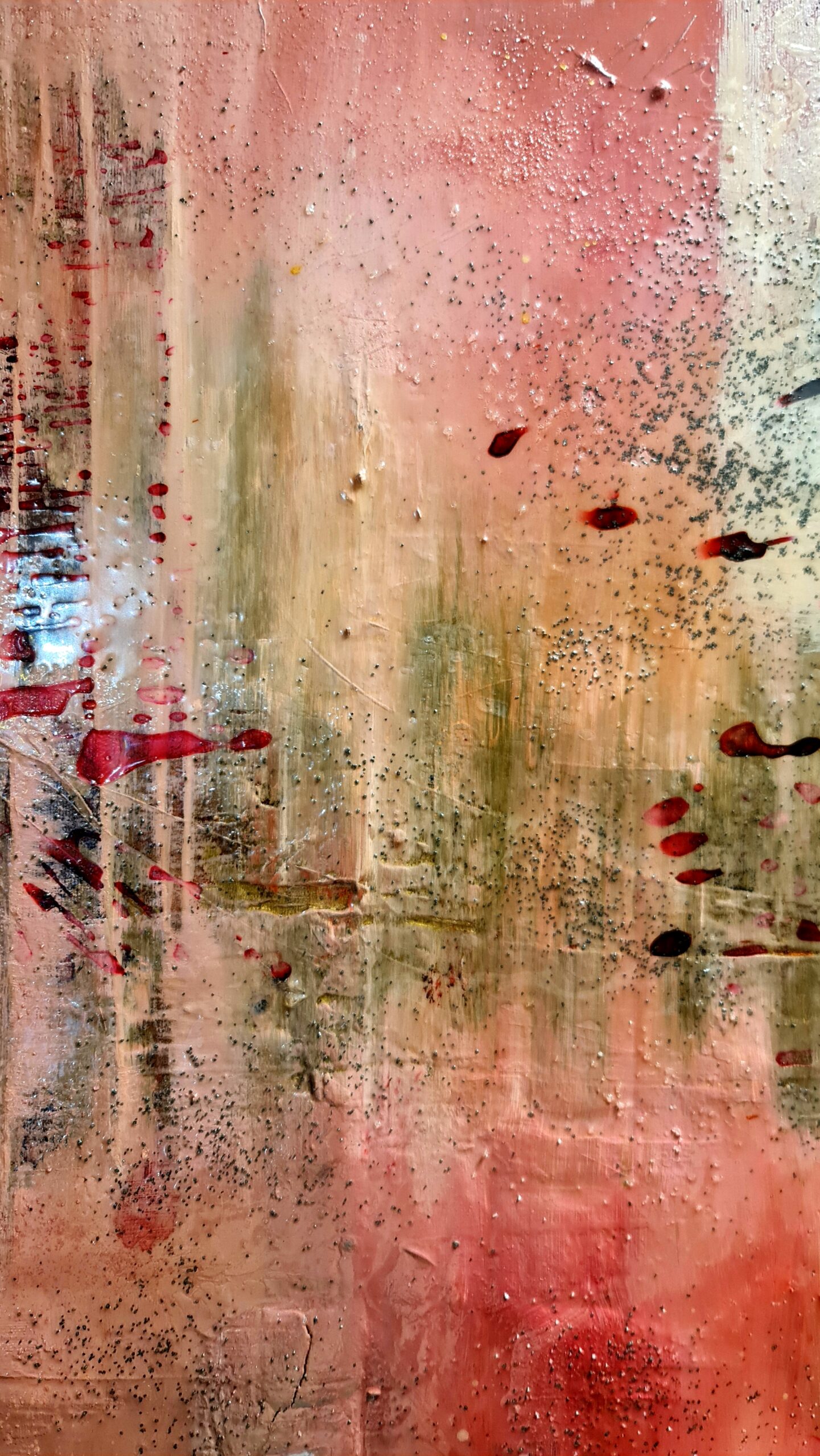 Obraz PINK GHOST – moderné abstraktné umenie (100×100 cm) – Obrázok 5