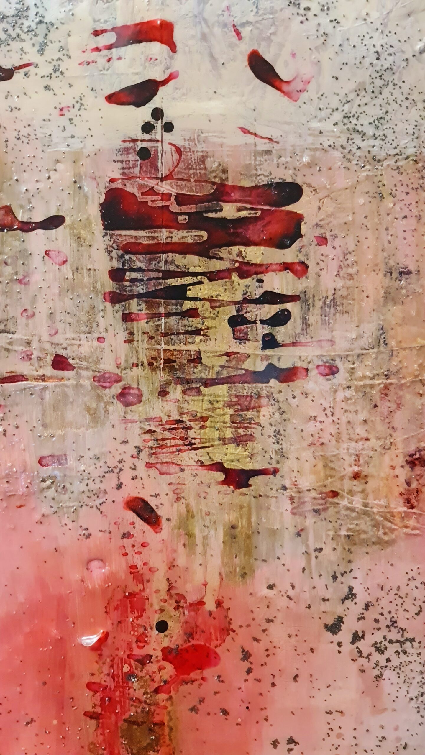 Obraz PINK GHOST – moderné abstraktné umenie (100×100 cm) – Obrázok 7