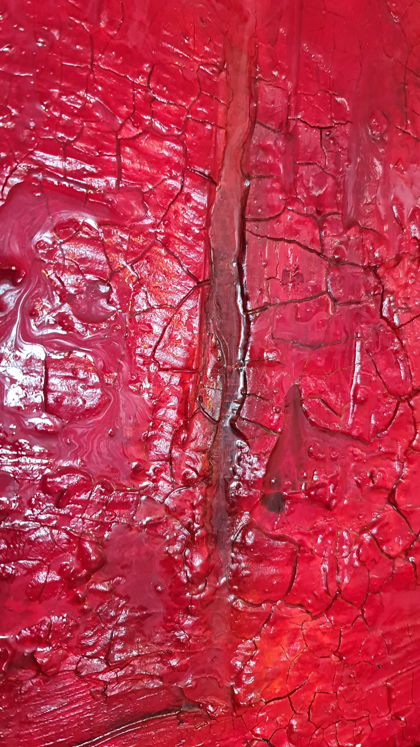Obraz CRIMSON RUPTURE – moderné abstraktné umenie (90×120 cm) – Obrázok 7