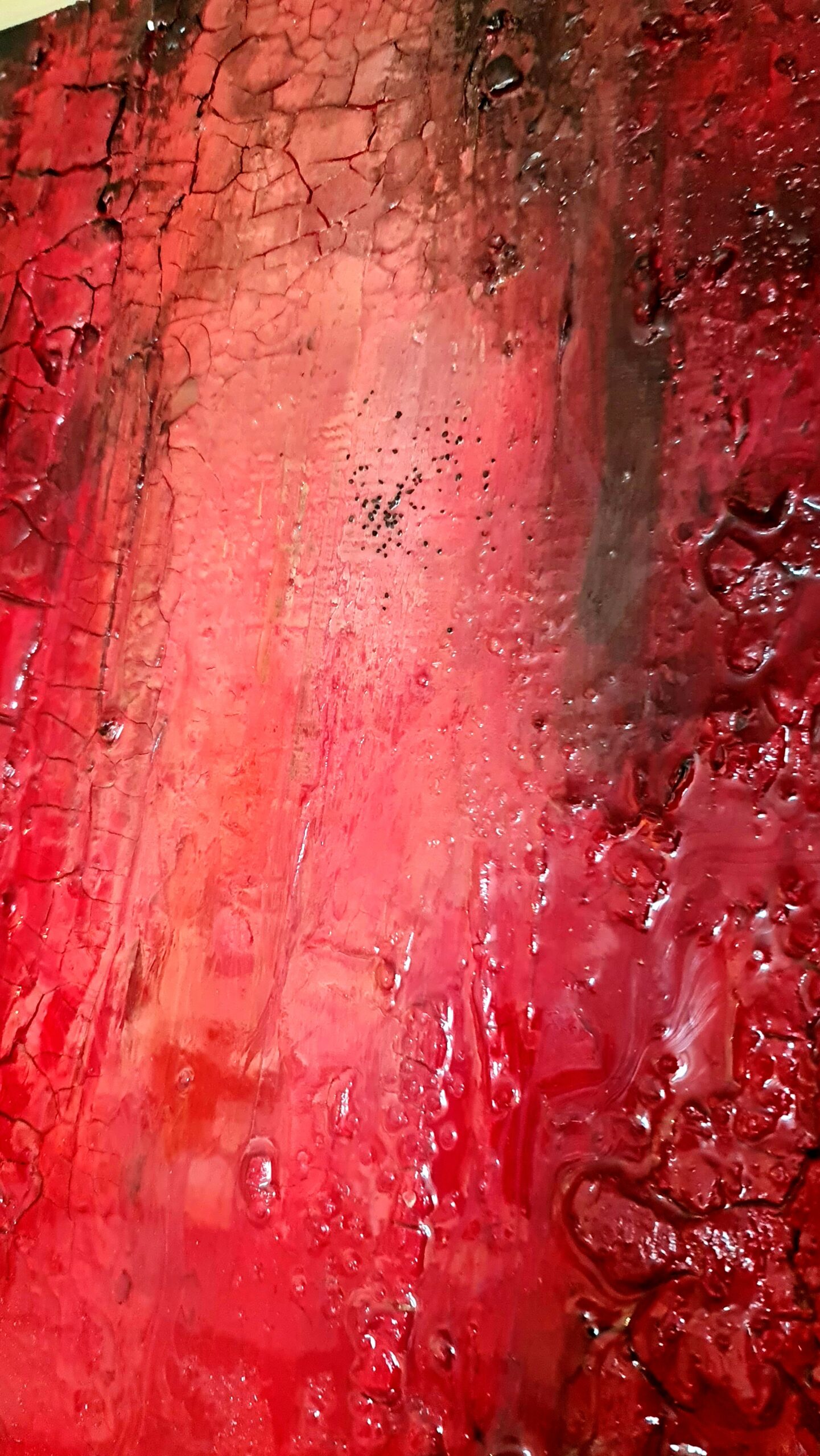 Obraz CRIMSON RUPTURE – moderné abstraktné umenie (90×120 cm) – Obrázok 9