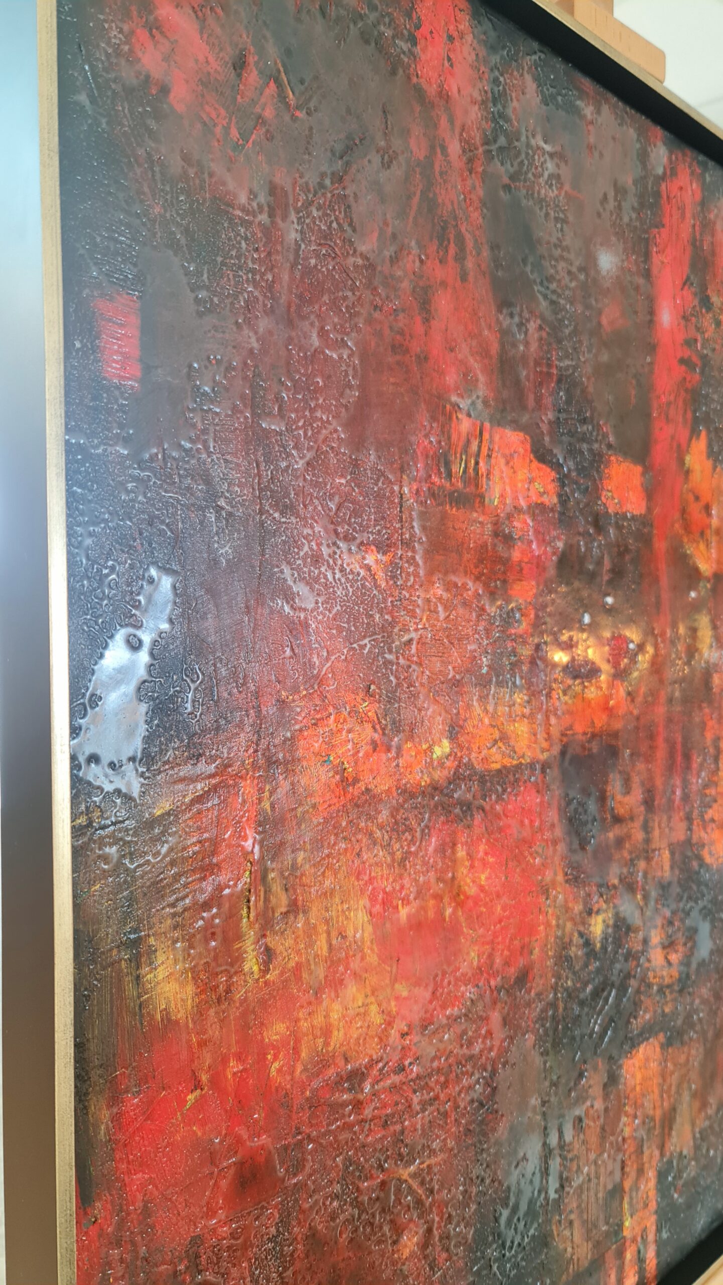 Obraz PURGATORY (moderne abstraktné umenie) (100×100 cm) – Obrázok 4