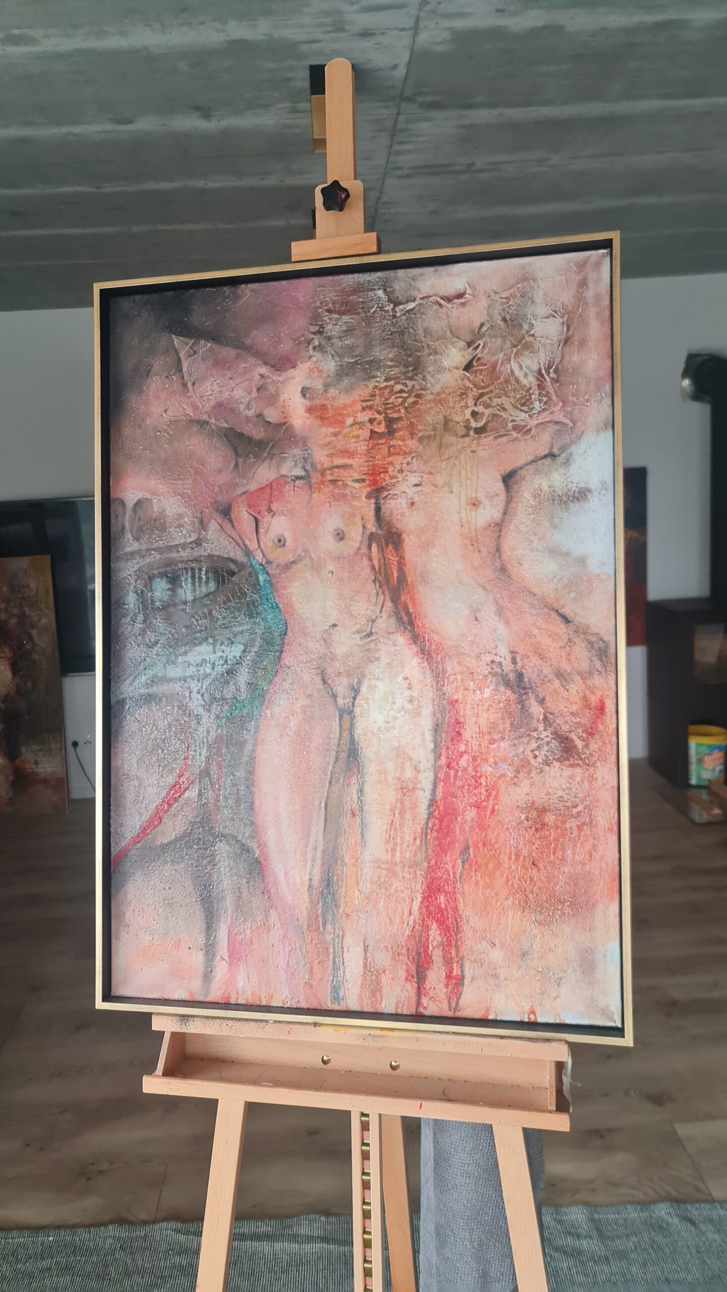 Obraz THE BODY AS A TESTIMONY – moderné figuratívne abstraktné umenie (70×100 cm) – Obrázok 2