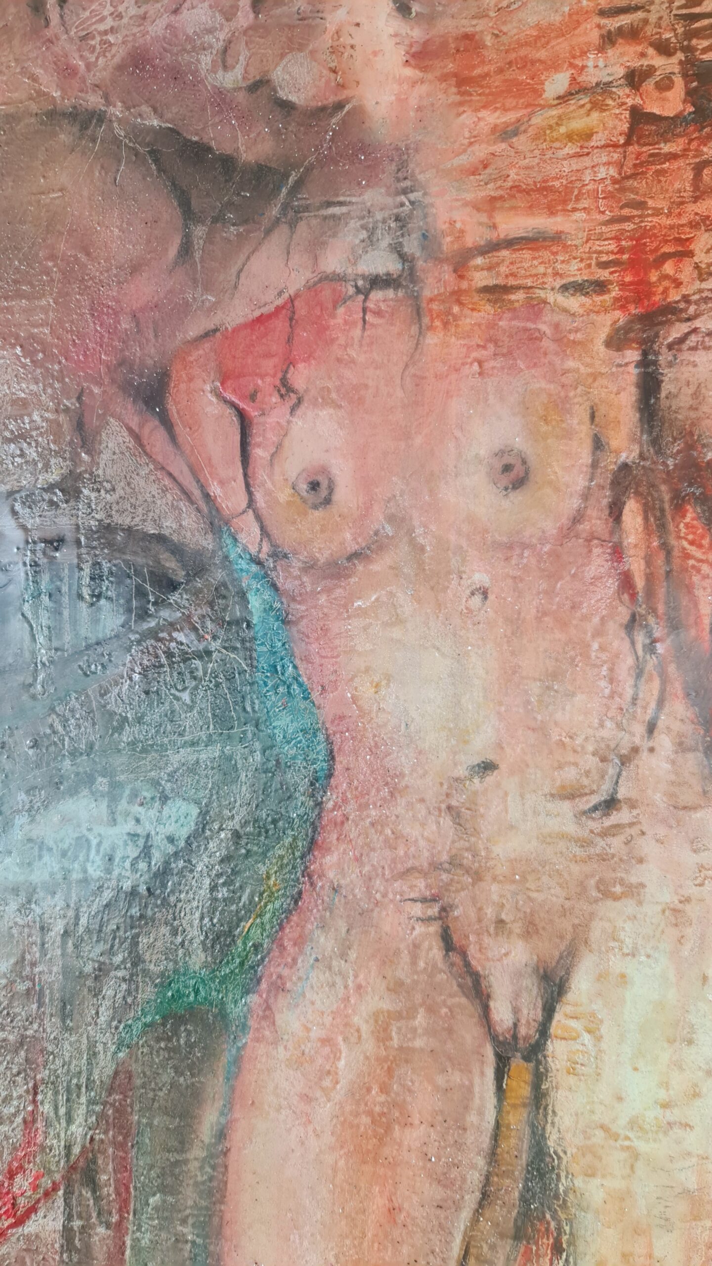 Obraz THE BODY AS A TESTIMONY – moderné figuratívne abstraktné umenie (70×100 cm) – Obrázok 5