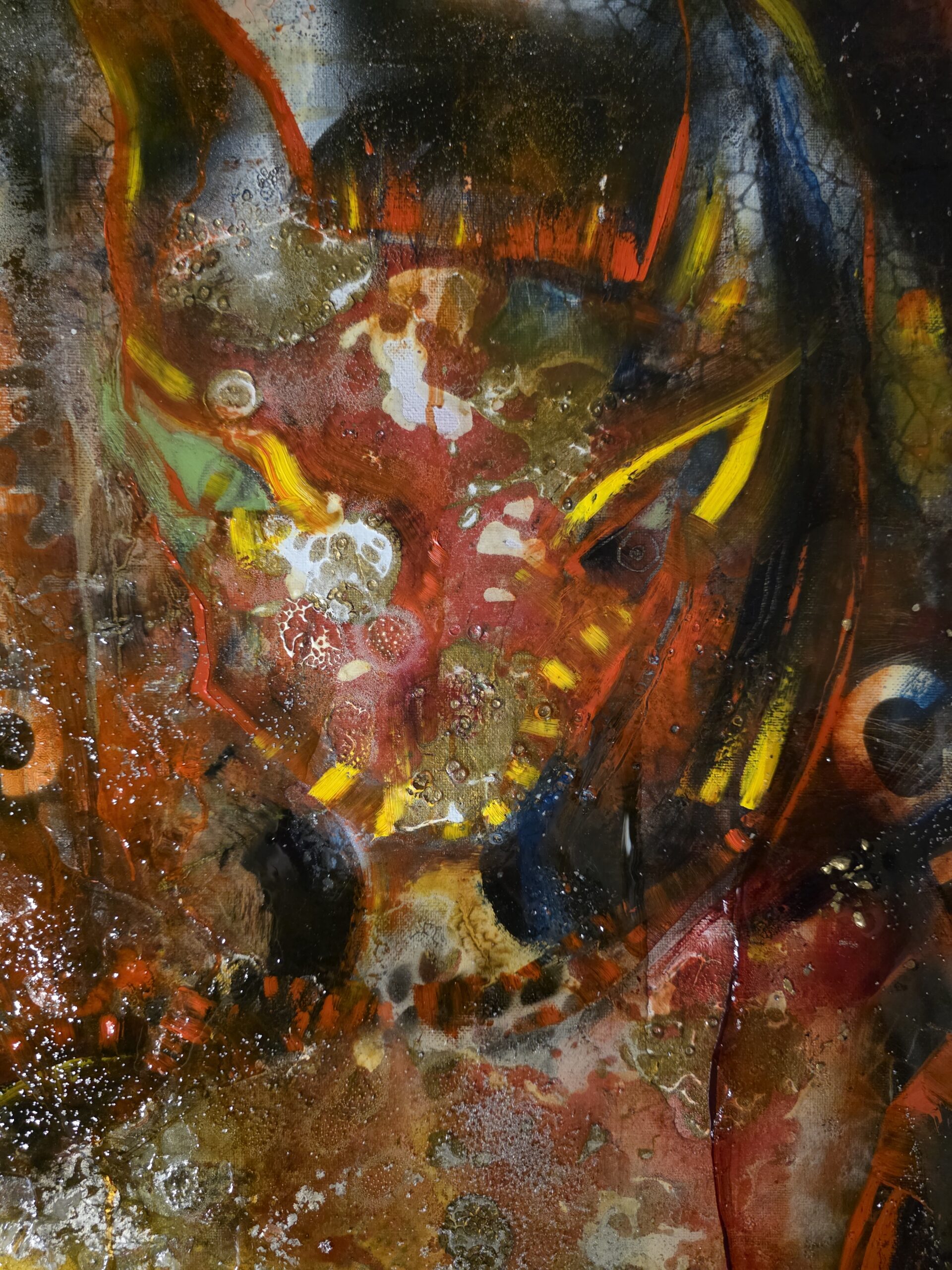 Obraz SCORCHED BODY – moderné figuratívne abstraktné umenie (70×140 cm) – Obrázok 4