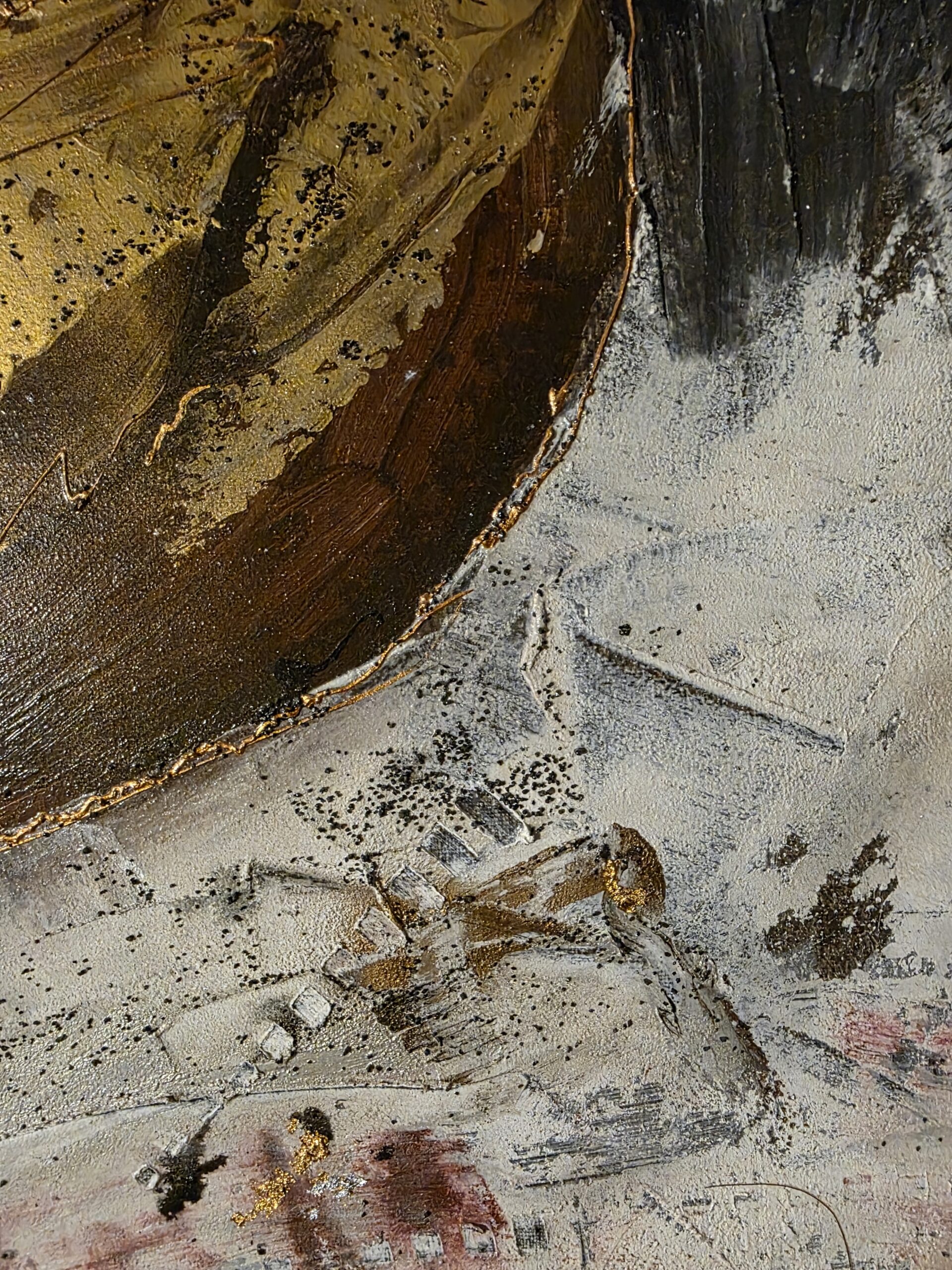 Obraz GOLDEN PULSE – moderné abstraktné umenie (70×100 cm) – Obrázok 8