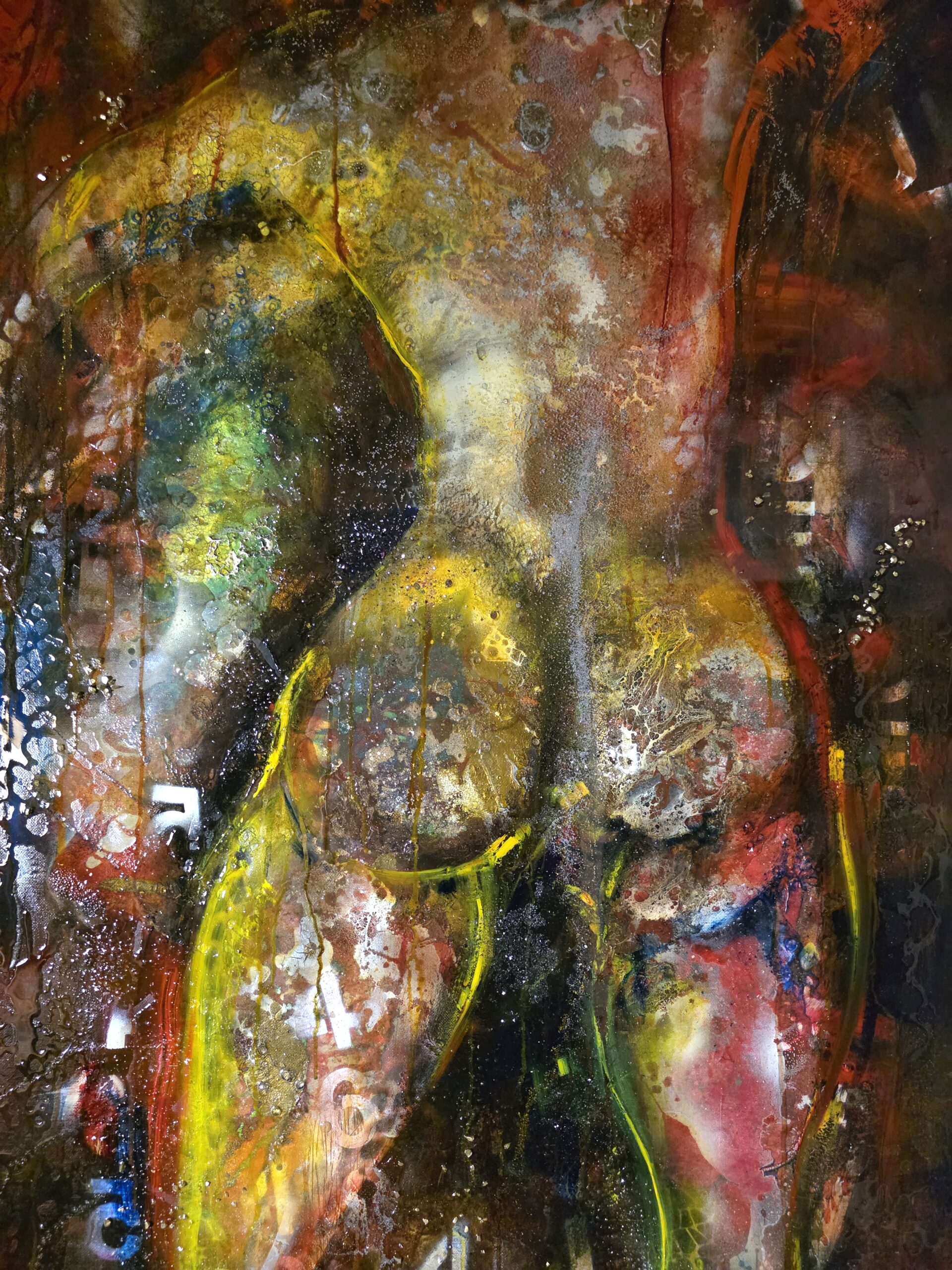 Obraz SCORCHED BODY – moderné figuratívne abstraktné umenie (70×140 cm) – Obrázok 7