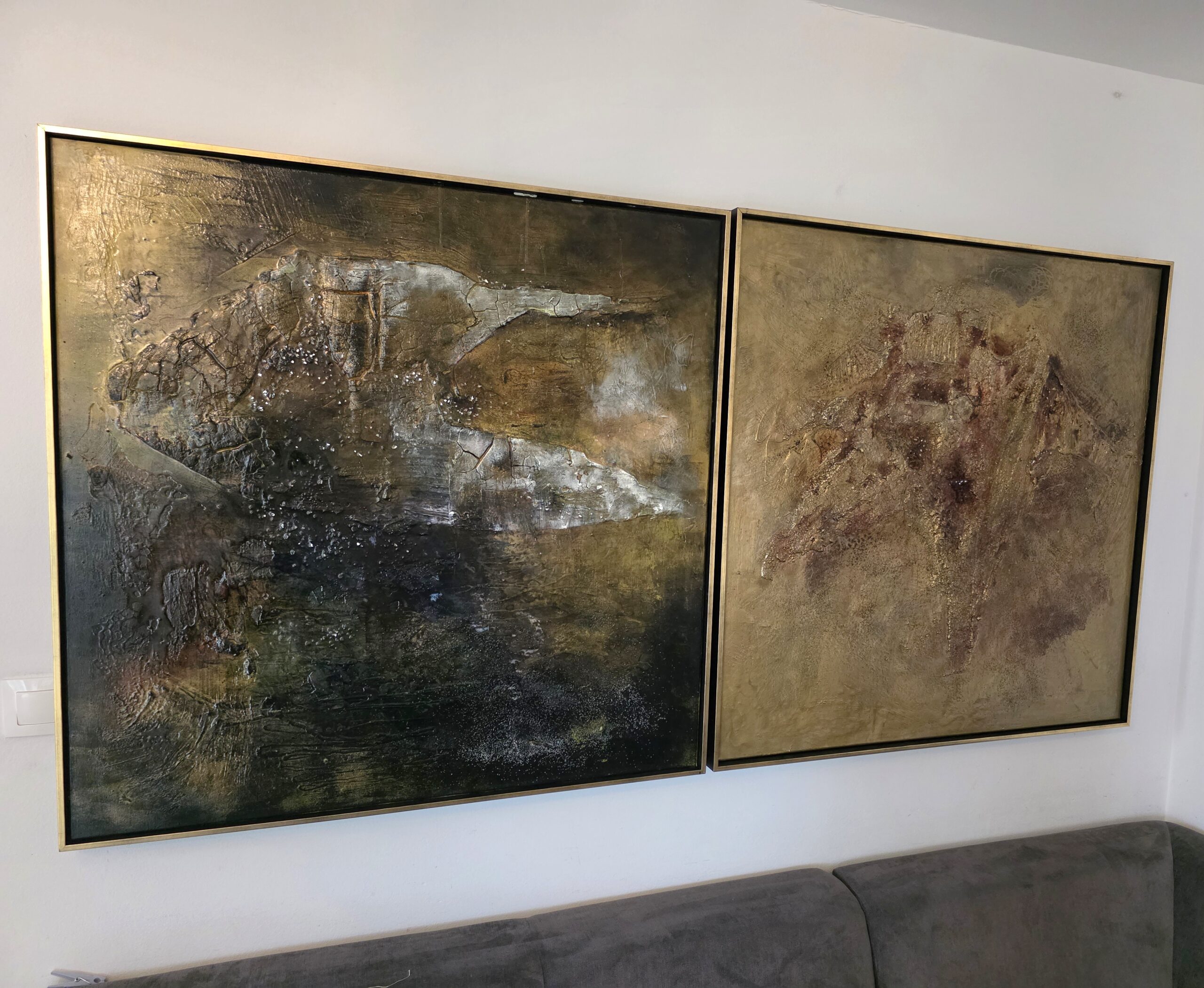 Obraz AUREA RELICTA – moderné abstraktné umenie (100×100 cm) – Obrázok 2