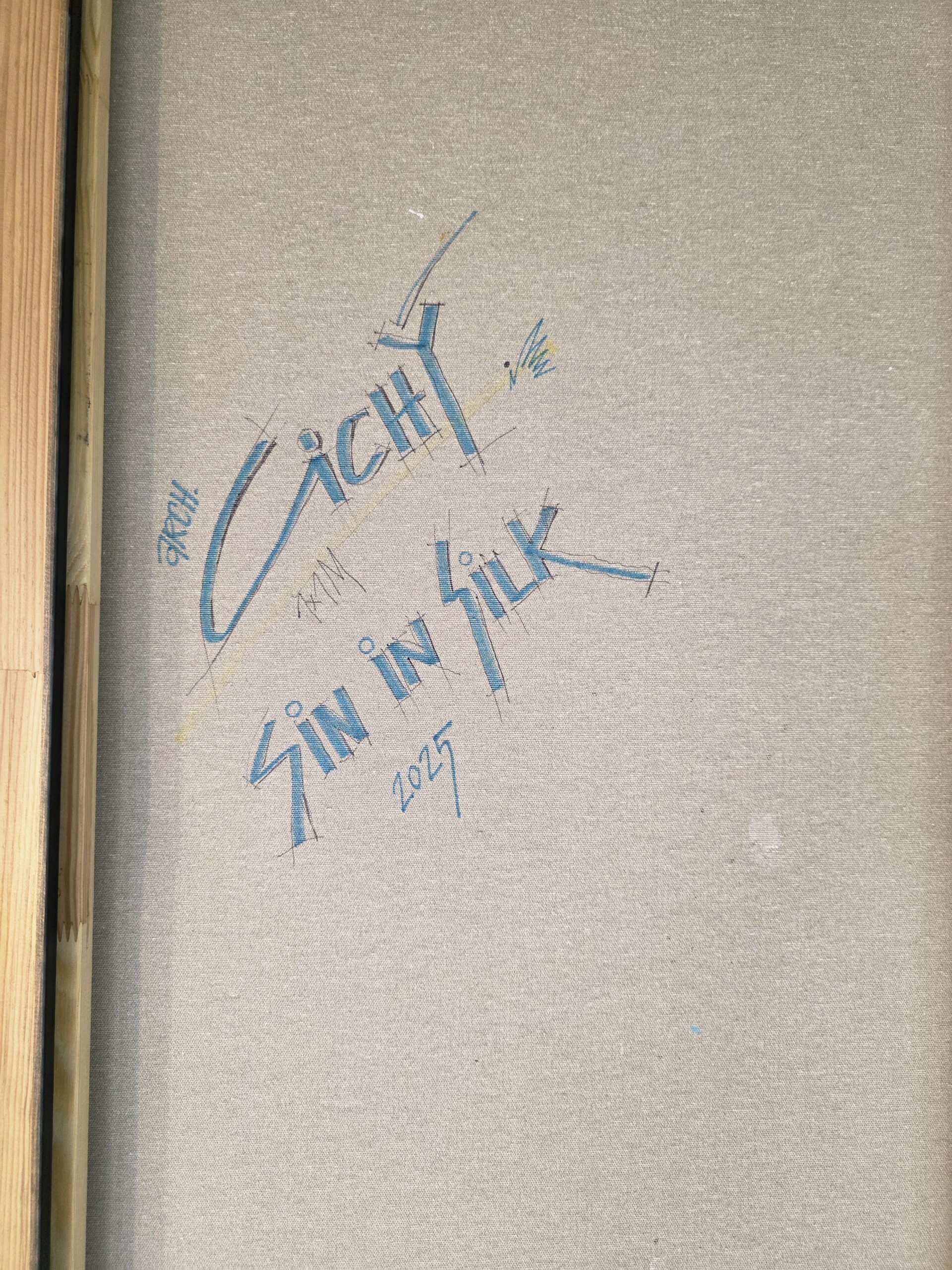 Obraz SIN IN SILK – moderné erotické figuratívne abstraktné umenie (100×100 cm) – Obrázok 10