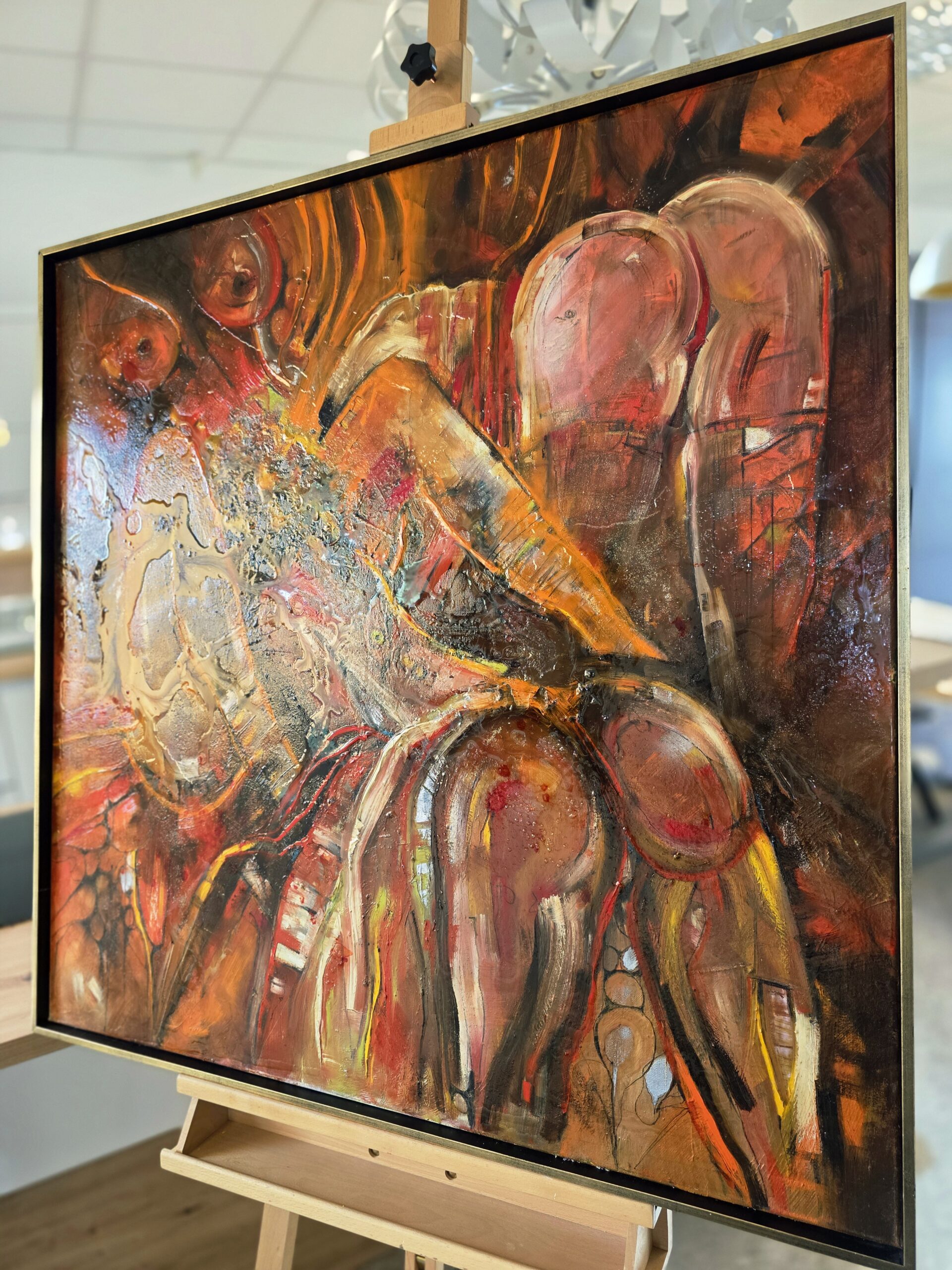 Obraz IMPASSABLE — moderné figurálne expresívne umenie (100×100 cm) – Obrázok 7