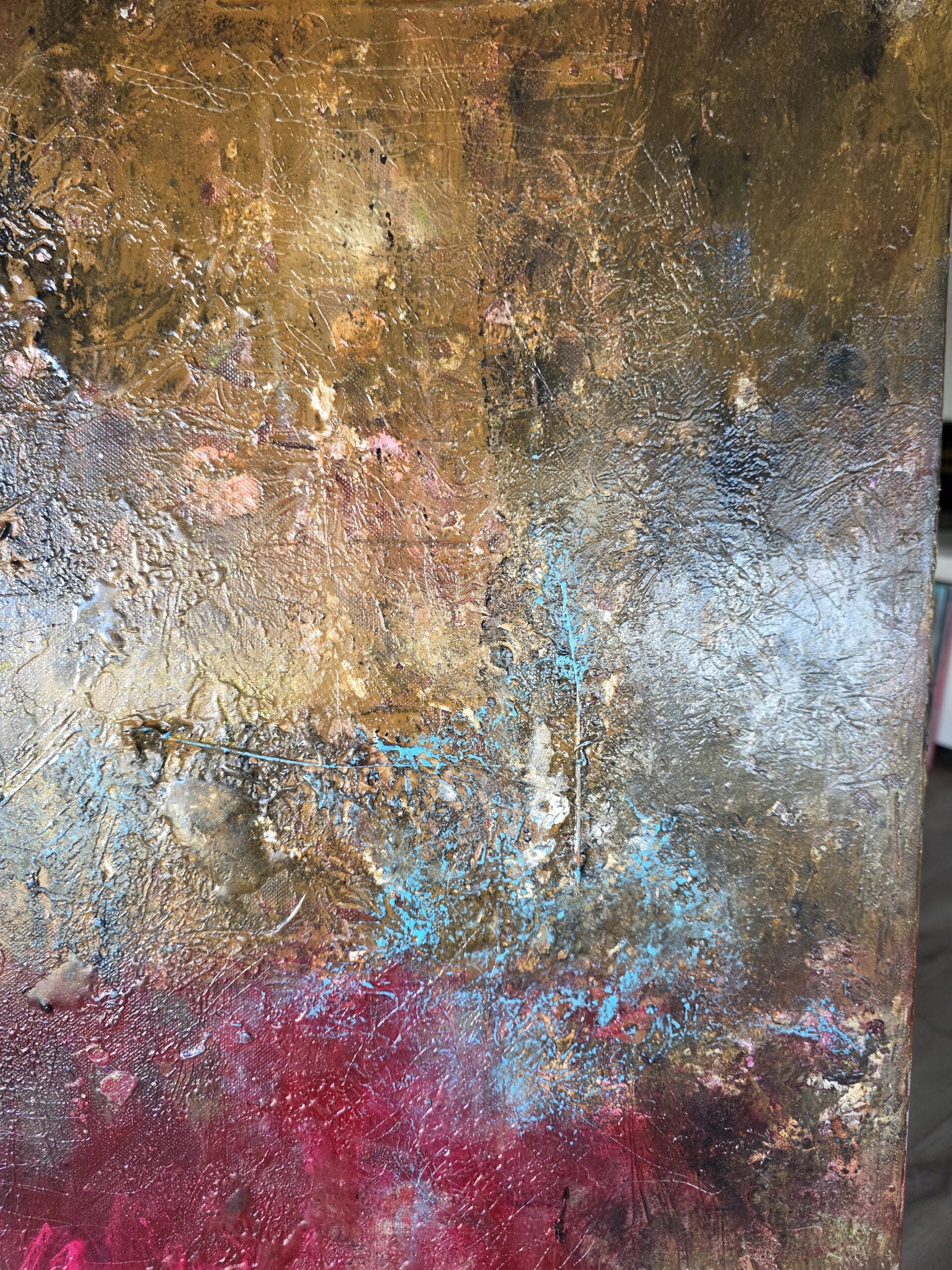 Obraz PLAGUE – moderné abstraktné umenie (80×80 cm) – Obrázok 2