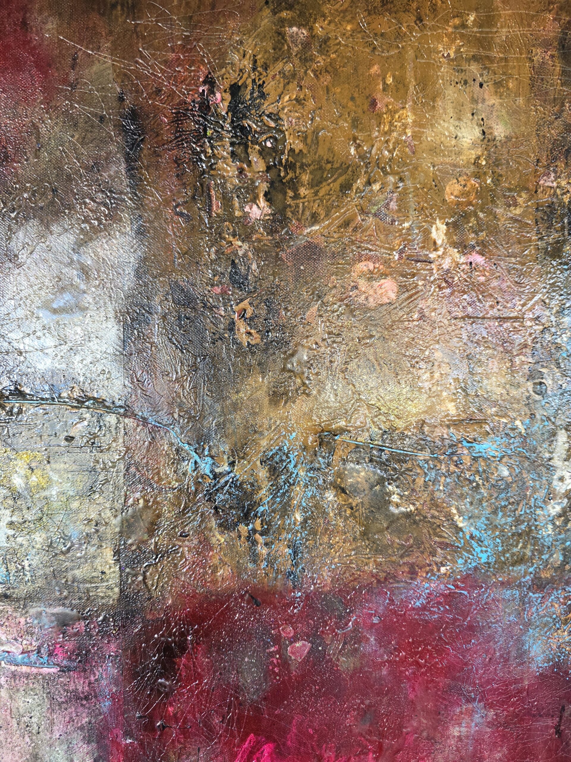 Obraz PLAGUE – moderné abstraktné umenie (80×80 cm) – Obrázok 6