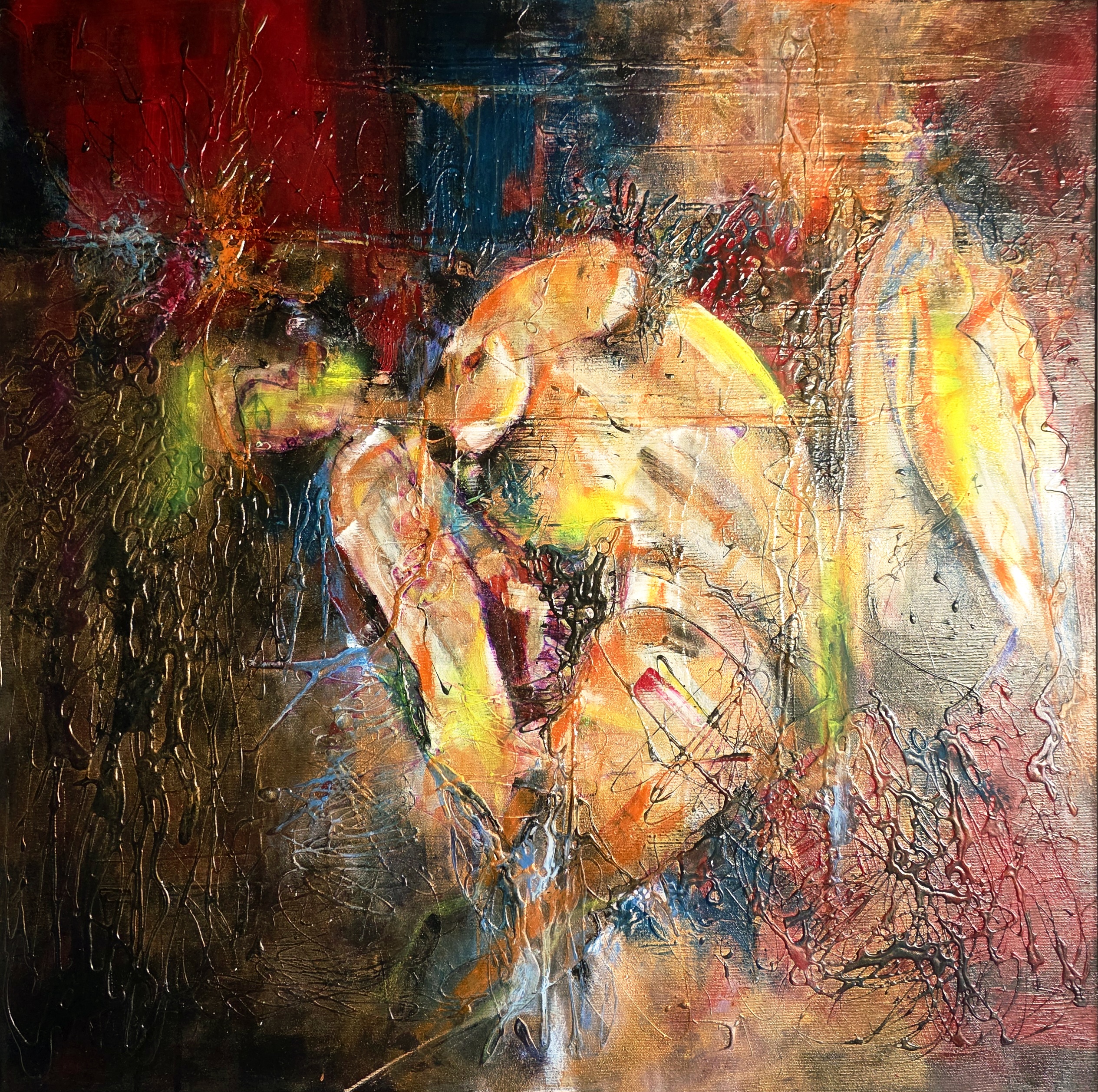 Obraz ANATOMY OF SIN – moderné abstraktné umenie (80×80 cm)