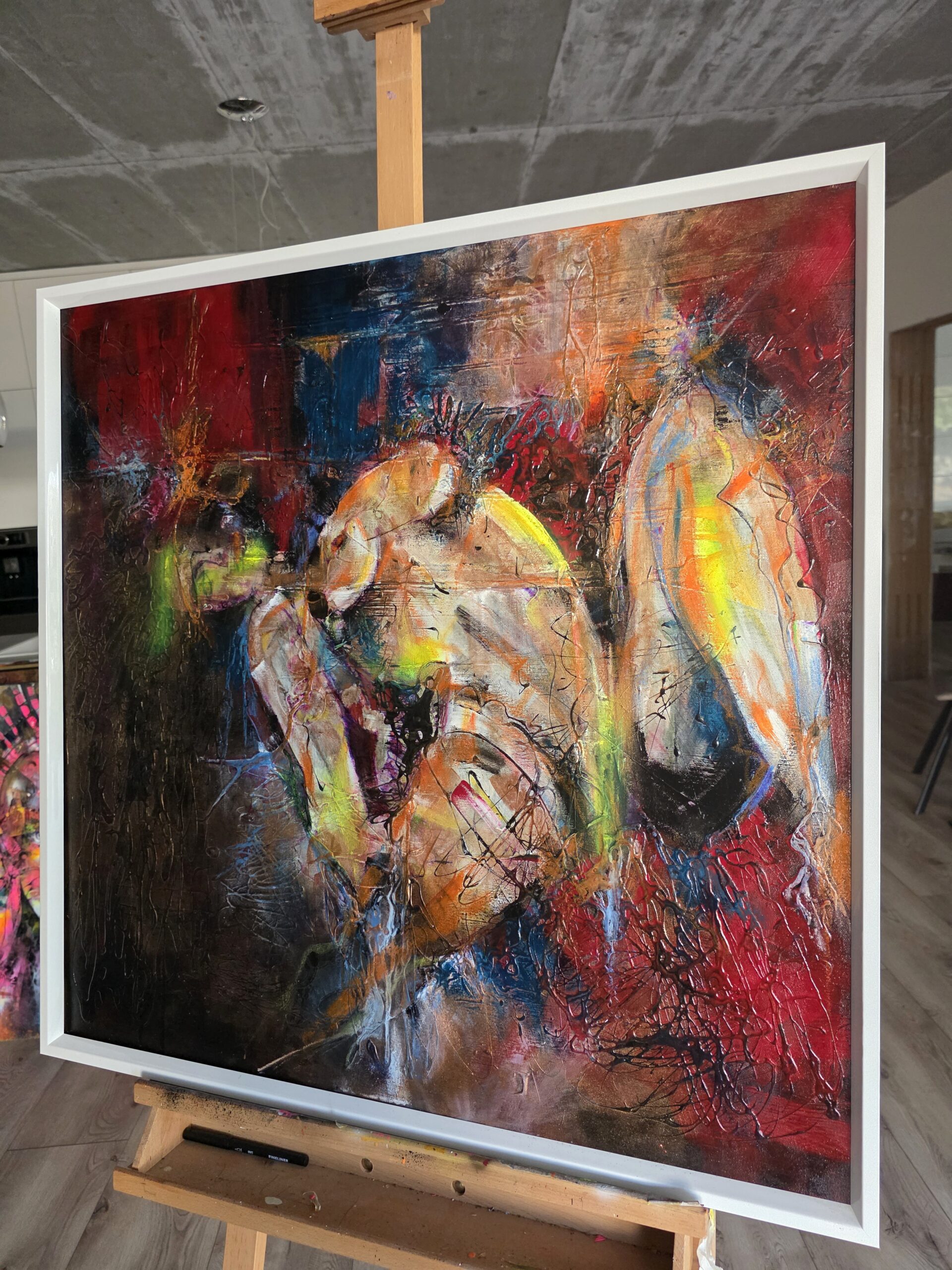 Obraz ANATOMY OF SIN – moderné abstraktné umenie (80×80 cm) – Obrázok 5