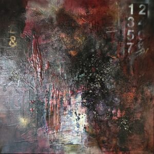 Obraz BURNING CODE – moderné abstraktné umenie (80×80 cm)
