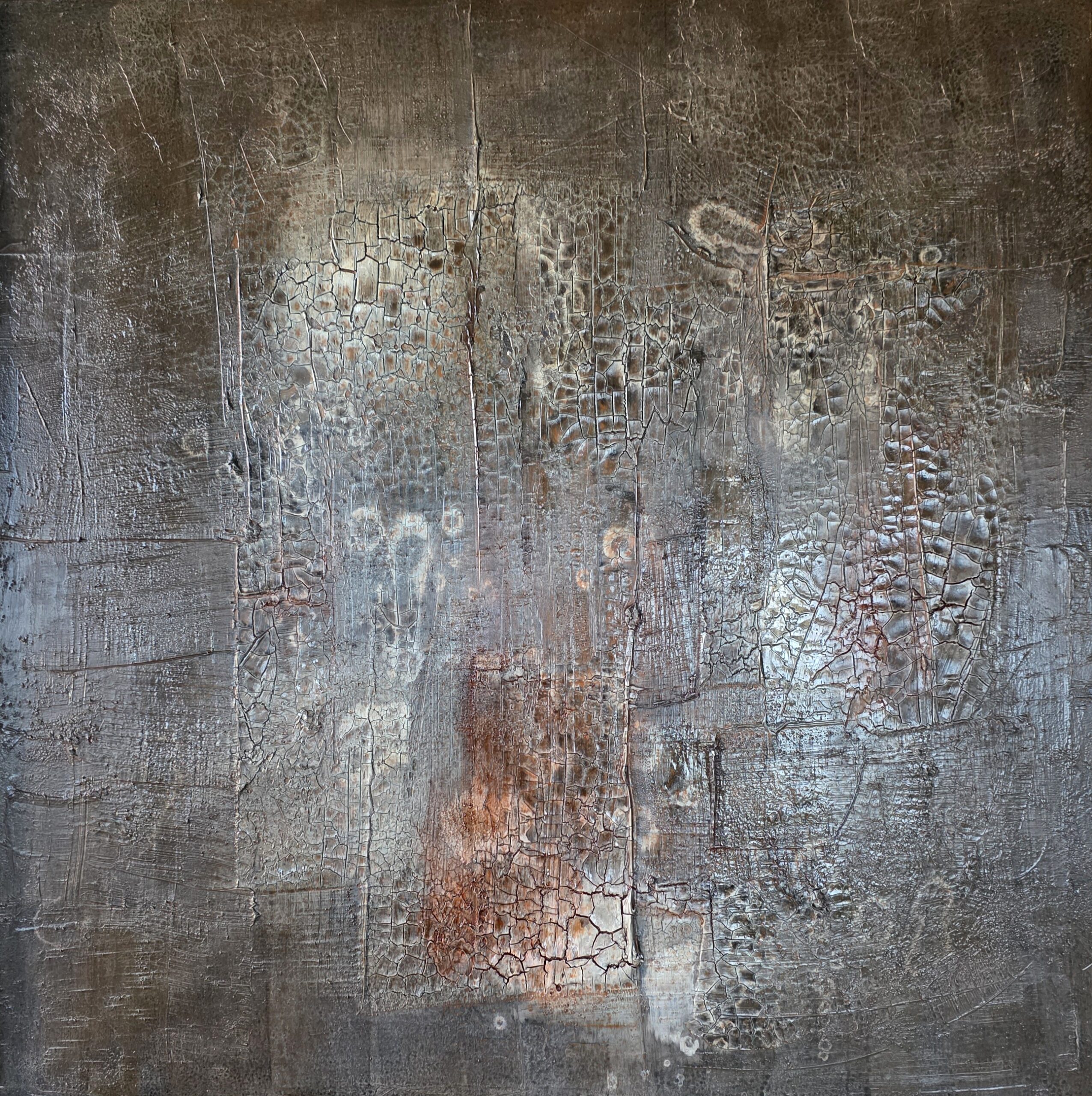 Obraz CONCRETE MEMORY – moderné abstraktné umenie (80×80 cm)