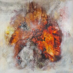 Obraz HEART — moderné abstraktné umenie (75×75 cm)