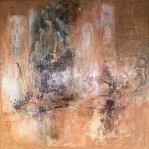 Obraz SCAR OF THE EARTH – moderné textúrne abstraktné umenie (100×100 cm)