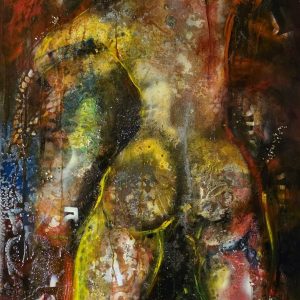 Obraz SCORCHED BODY – moderné figuratívne abstraktné umenie (70×140 cm)