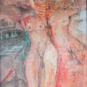 Obraz THE BODY AS A TESTIMONY – moderné figuratívne abstraktné umenie (70×100 cm)